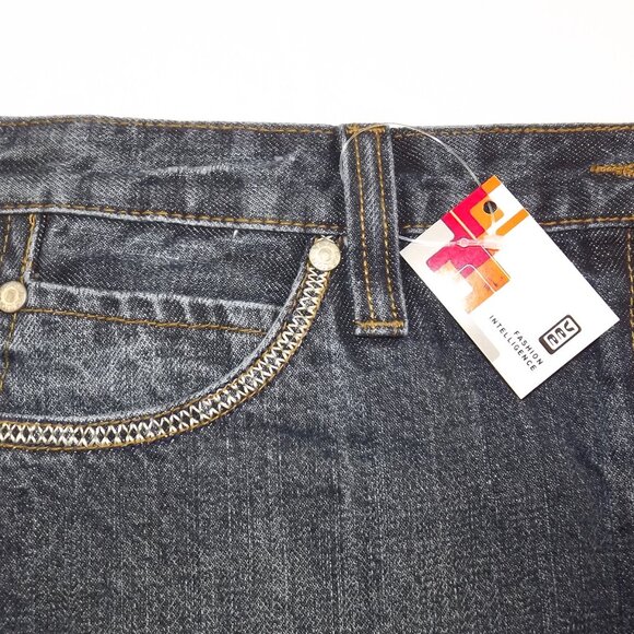 Women's Blue Denim Mini Skirt, New with Tags, Sz. 30 - Picture 5 of 10